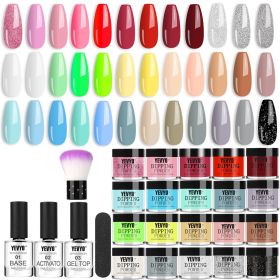Acrylic Nail Kit Dip Powder Nail Kit Starter, Fast Dry Powder Nail Dipping Kit (Option: Look at the picture)